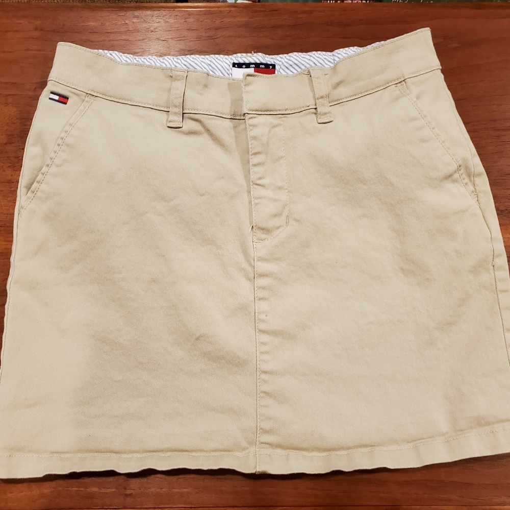 Tommy Hilfiger Cotton Stretch Mini Skirt